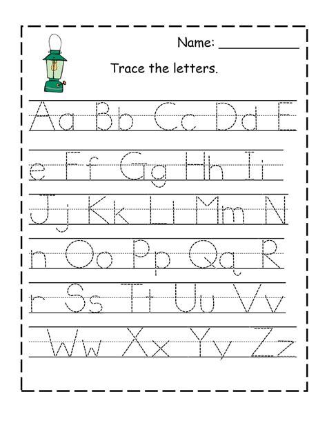 Alphabet Worksheets.